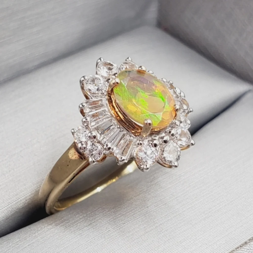 Oval Opal Ring